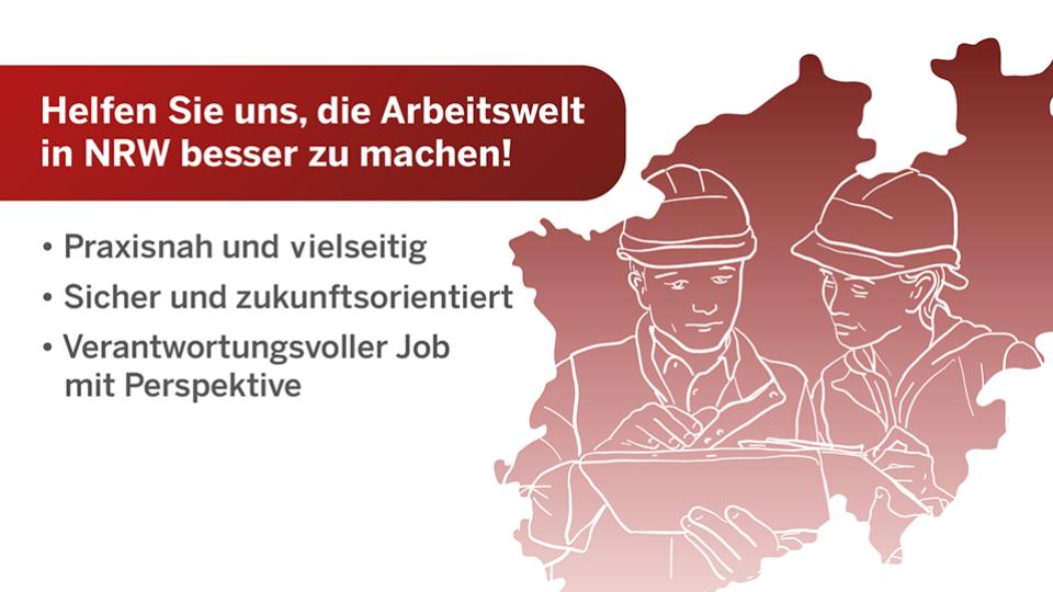 Helfen Sie uns die Arbeitswelt in NRW besser zu machen!