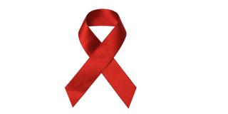 Eine Rote Schleife als Symbol der Solidarität mit HIV-Infizierten und AIDS-Kranken.