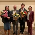 Der gewählte Vorstand des Landesauschusses Alter und Pflege: Frau Hammer-Kunze, Herr Dr. Ziemons, Herr Hintzsche und Frau Weiß